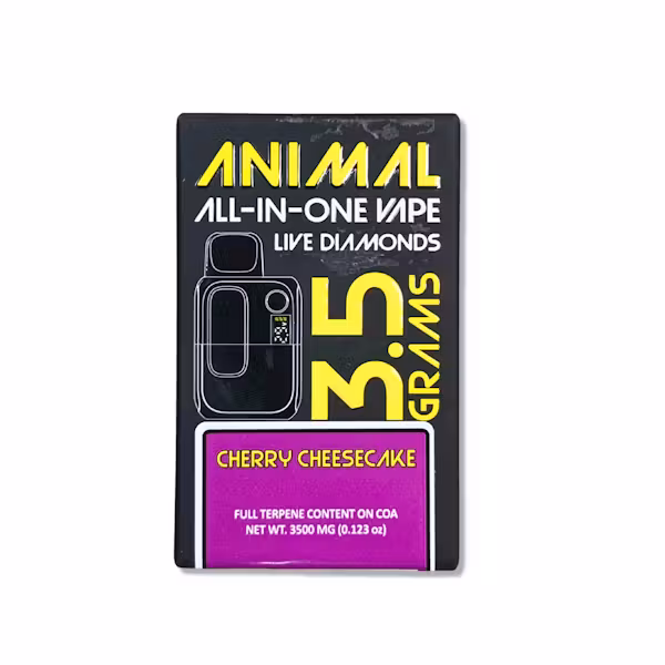Photograph of product: Animal | Cherry Cheese Cake Live Diamonds | 3.5G Disposable Vape