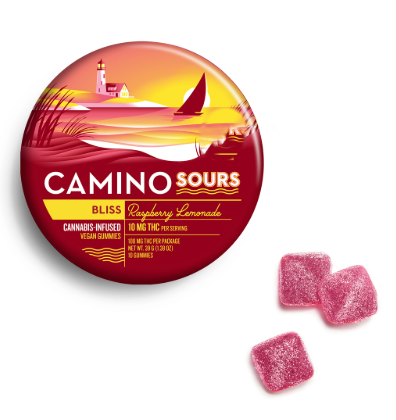 Photograph of product: Raspberry Lemonade BLISS Sours 100mg [F28]