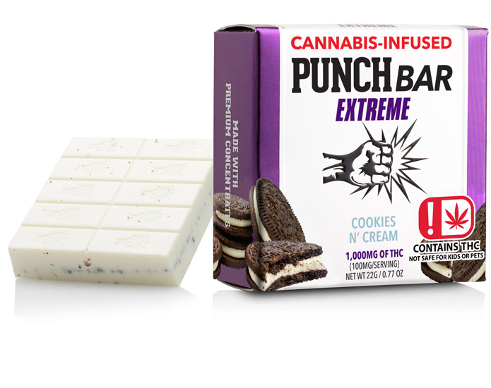 Photograph of product: Punch Bar | Cookies n' Cream | 225mg