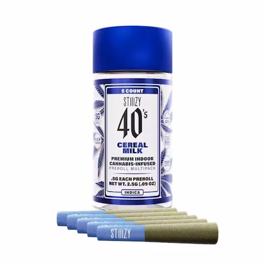 Photograph of product: STIIIZY | INFUSED PRE-ROLL | CEREAL MILK | 5PK