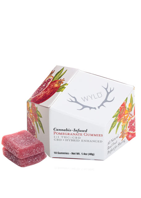 Photograph of product: Wyld Gummies 1:1 Pomegranate