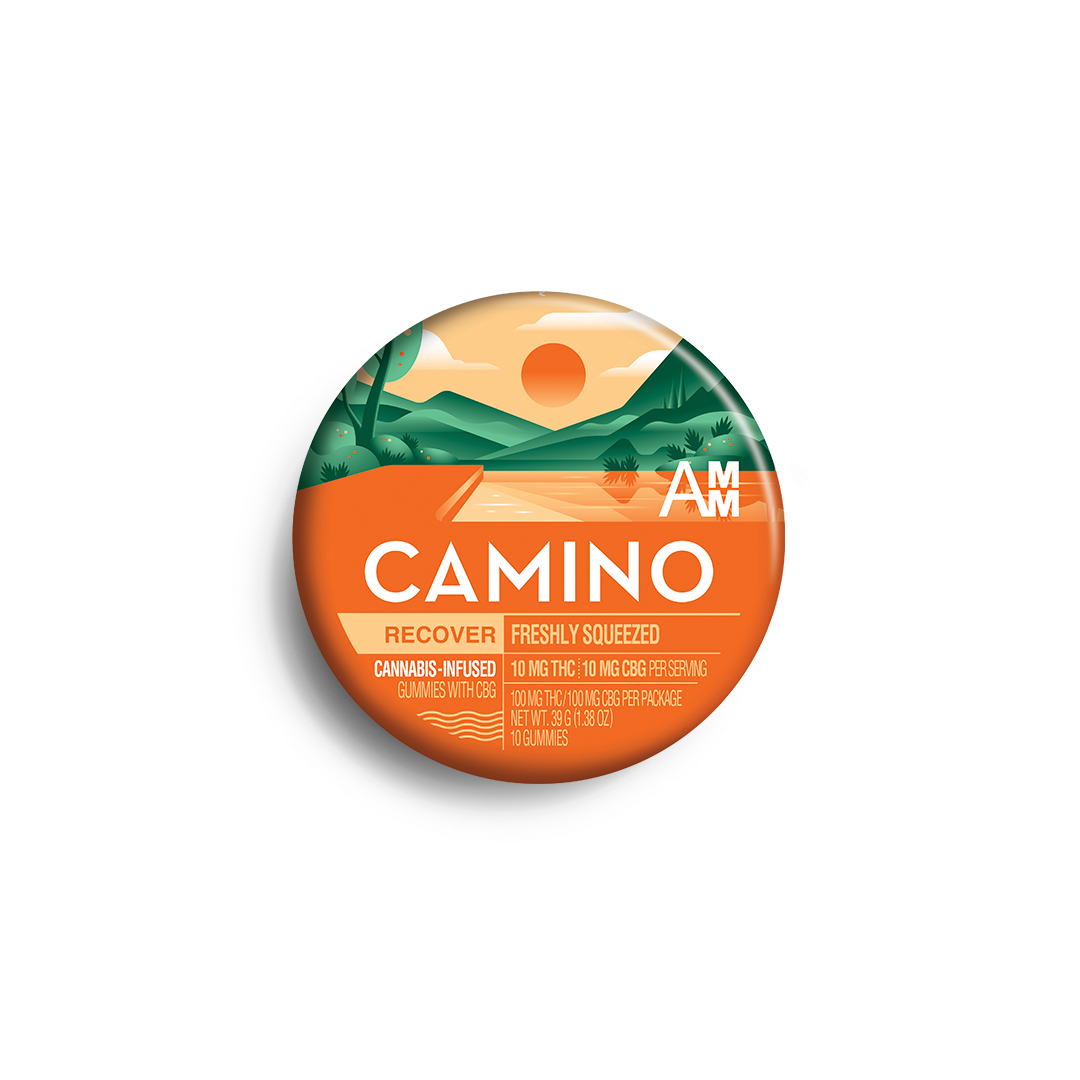 Photograph of product: KIVA - Edible - Gummies - Camino Freshly Squeezed (Recover) 1:1 - Hybrid - 100mg