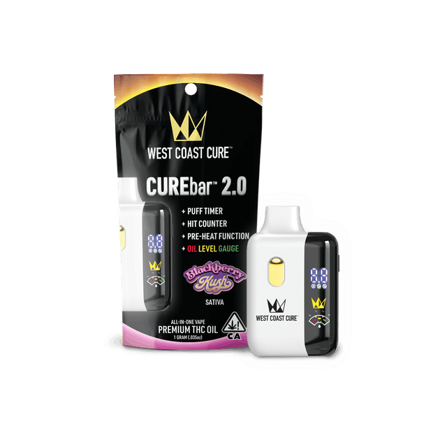 Photograph of product: Blackberry Kush - 1G AIO CUREbar 2.0 - 