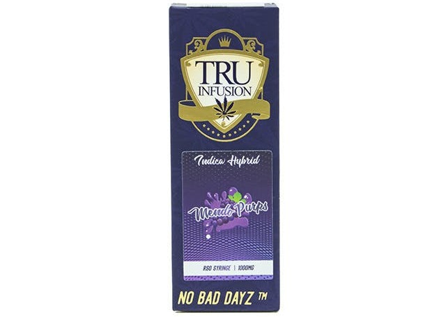 Photograph of product: TRU Infusion | Mendo Purple Oui'd RSO | 1g