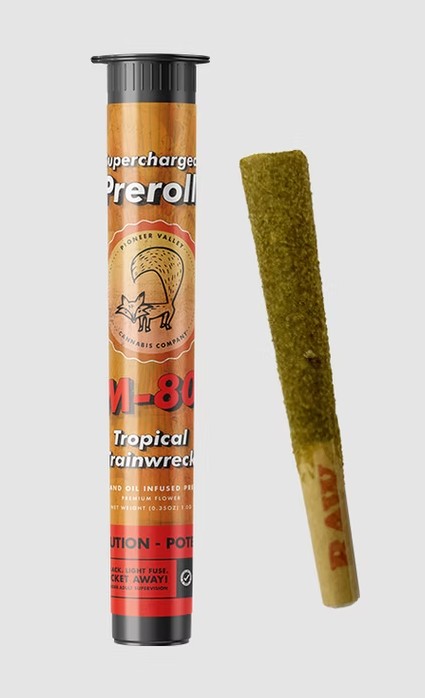 Photograph of product: Pioneer Valley | Tropical Trainwreck M 80 | 1g Infused Pre Roll