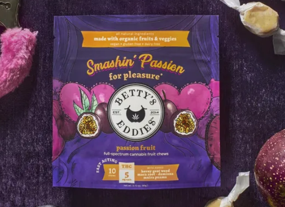 Photograph of product: Smashin' Passion | Fruit Chews 50mg