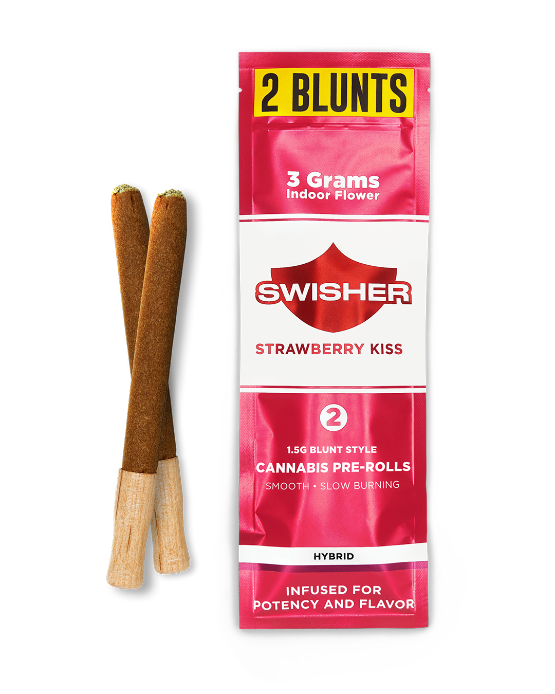 Photograph of product: Strawberry Kiss 2pk Infused Blunts