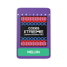 Photograph of product: Codes Melon Infused Pez Sours Pre-roll .7g 3pk (2.1g)