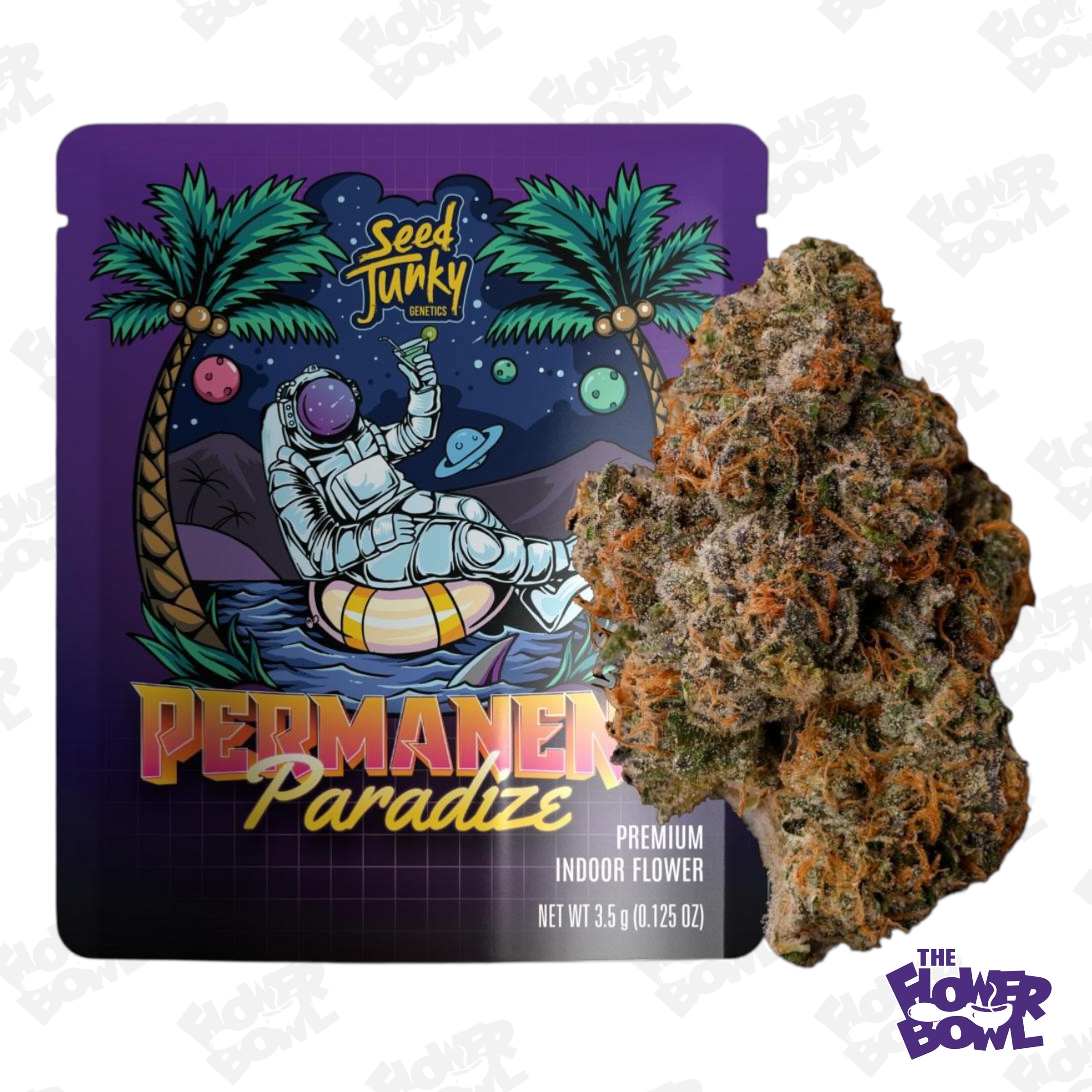 Photograph of product: AU Seed Junky: Permanent Paradize Prepackaged 3.5g (H)