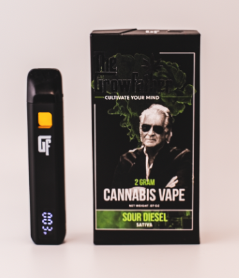 Photograph of product: The Growfather Cold Pressed Live Rosin (AIO) | Sour Diesel | 2g (Oui'd)