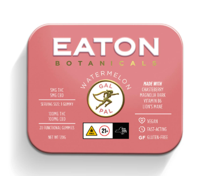 Photograph of product: EATON BOTANICALS | GAL PAL GUMMIES | WATERMELON | 100MG