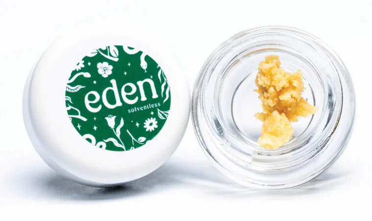 Photograph of product: Eden Cold Cured Live Rosin - Firecracker