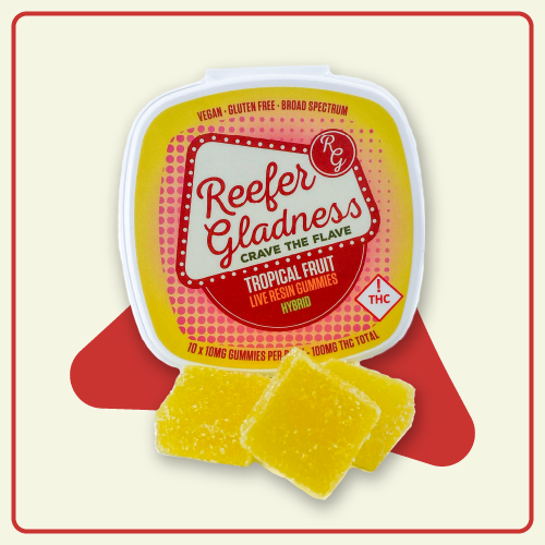 Photograph of product: Tropical Fruit Live Resin Gummies | 100mg