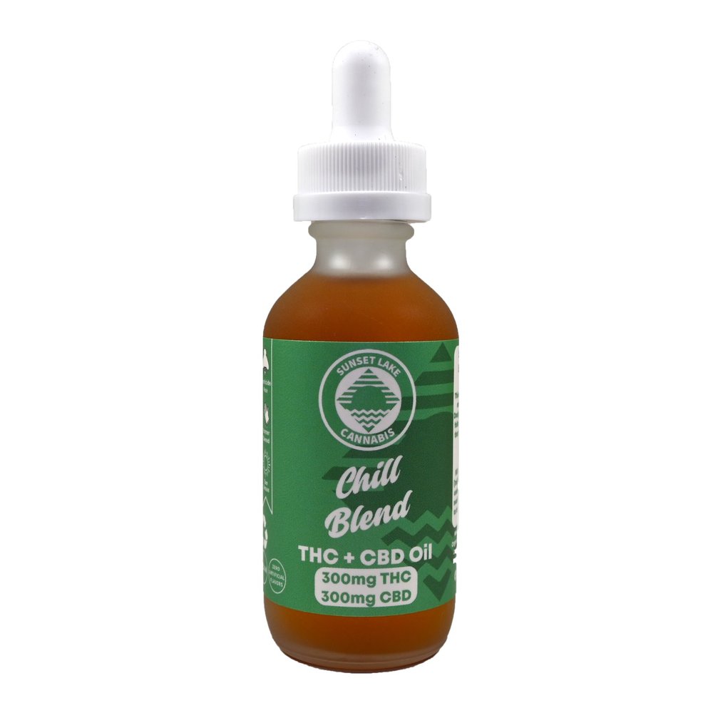 Photograph of product: Sunset Lake Chill Blend 300mg Tincture