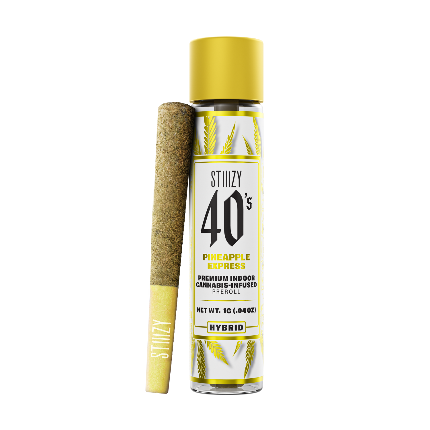 Photograph of product: 40'S INFUSED PREROLL - PINEAPPLE EXPRESS 1G (1CT)