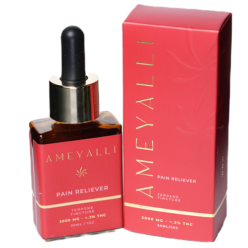 Photograph of product: Red 'Pain Reliever' | Terpene Tincture
