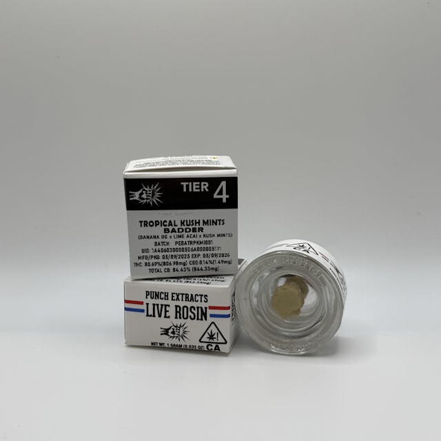 Photograph of product: Tropical Kush Mints Tier 4 - Concentrate