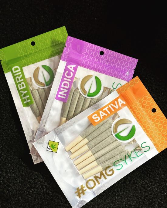 Photograph of product: OMG Sykes | Mochi Sizzle | Pre-Roll Pack | 10 x .5g