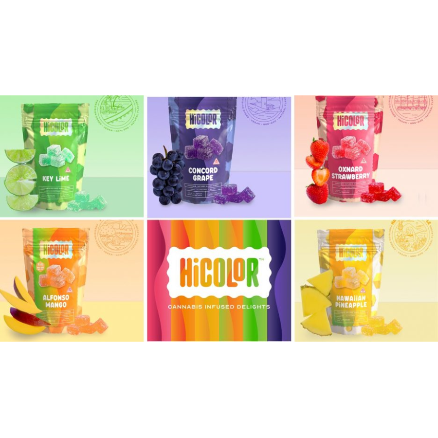 Photograph of product: HiColor 10mg Concord Grape Gummies - 100mg