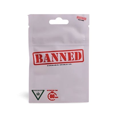 Photograph of product: Banned - Gummies - Green Apple - 200mg - 4pk