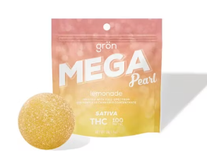 Photograph of product: Gron | Edible | Infused | Lemonade MEGA | TH-oui | 100mg - Oui'd
