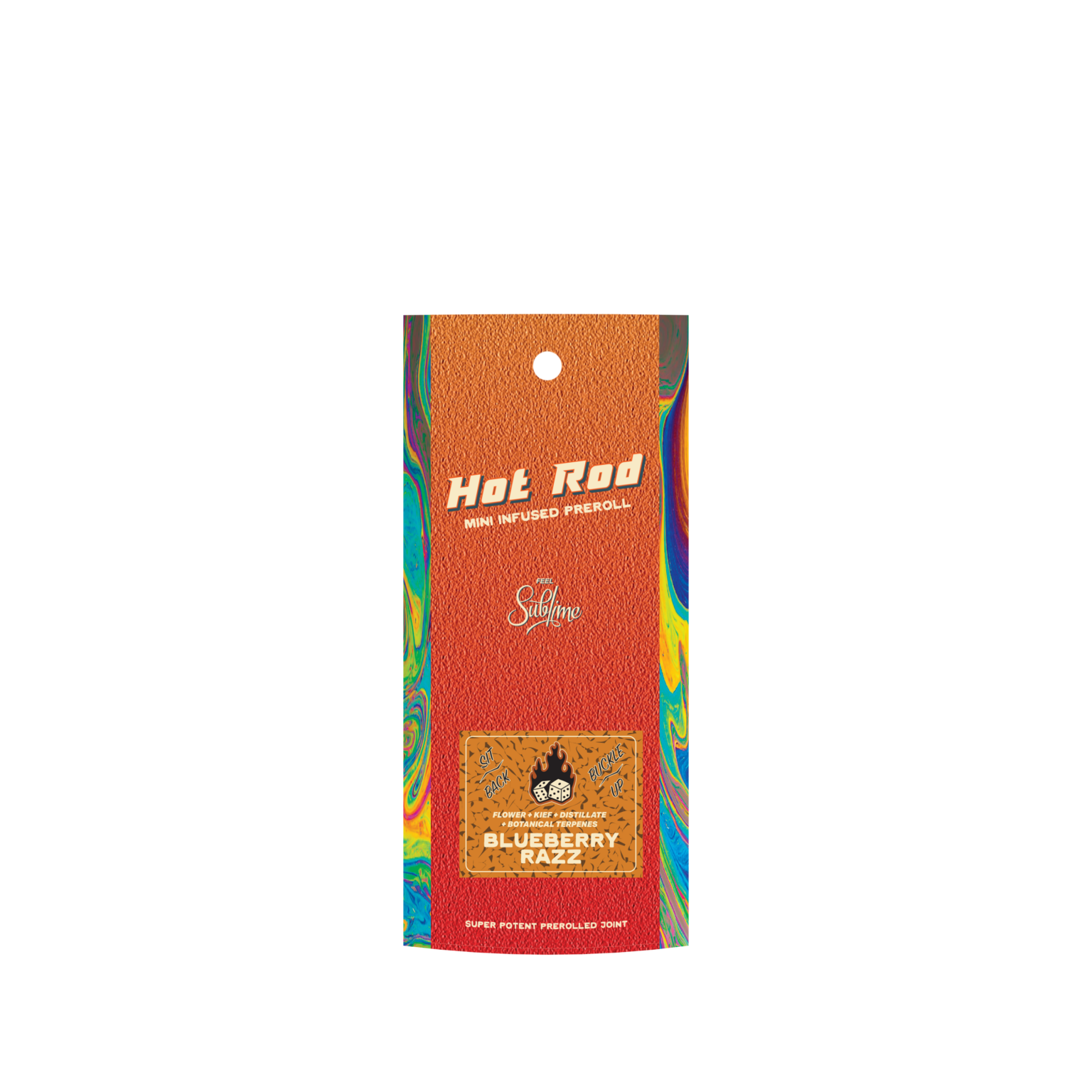 Photograph of product: Blueberry Razz Hot Rod Infused Preroll