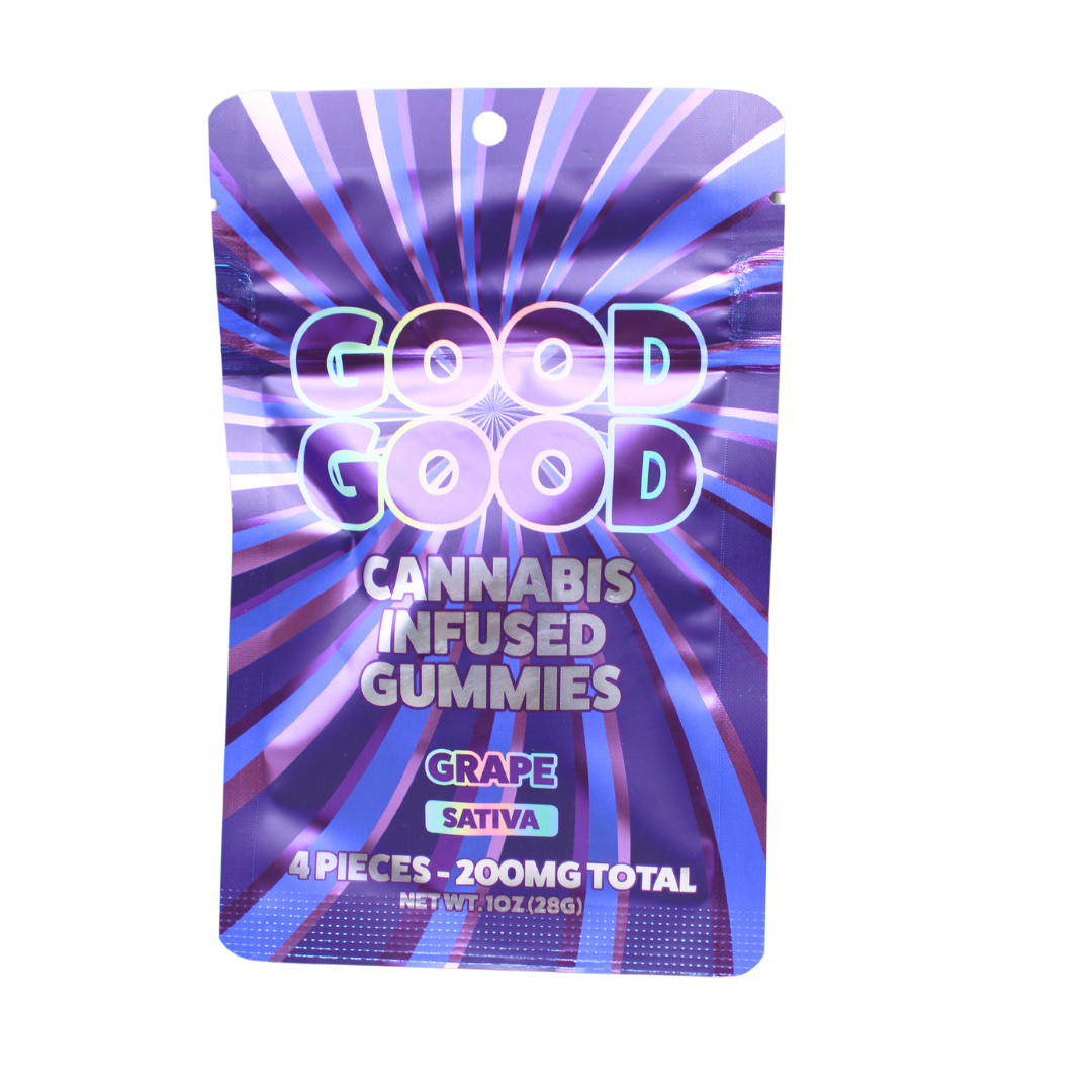 Photograph of product: Good Good - 200mg Gummies 4pk - Grape