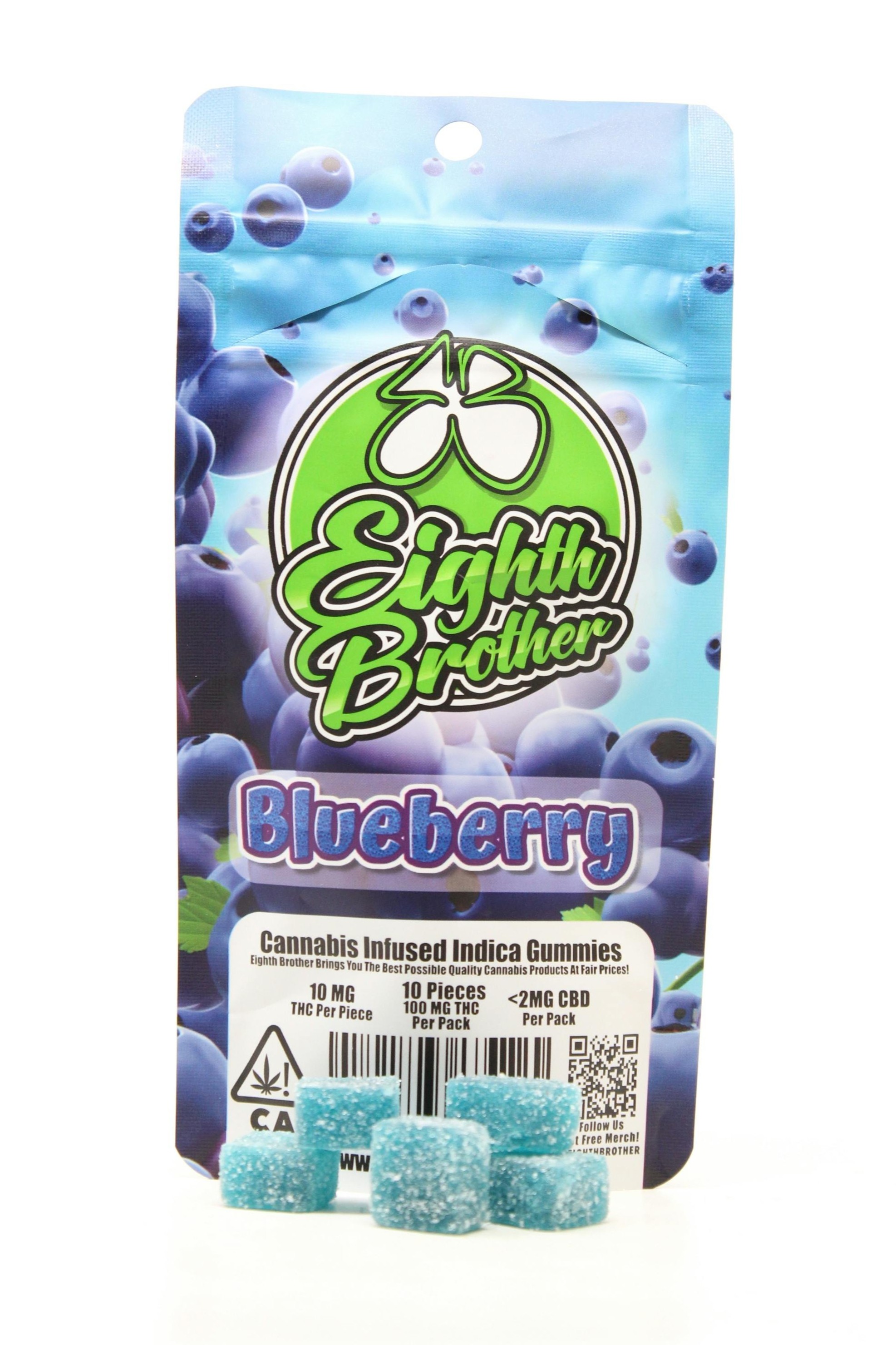 Photograph of product: Eighth Bros-Blueberry Gummies 10 Pack