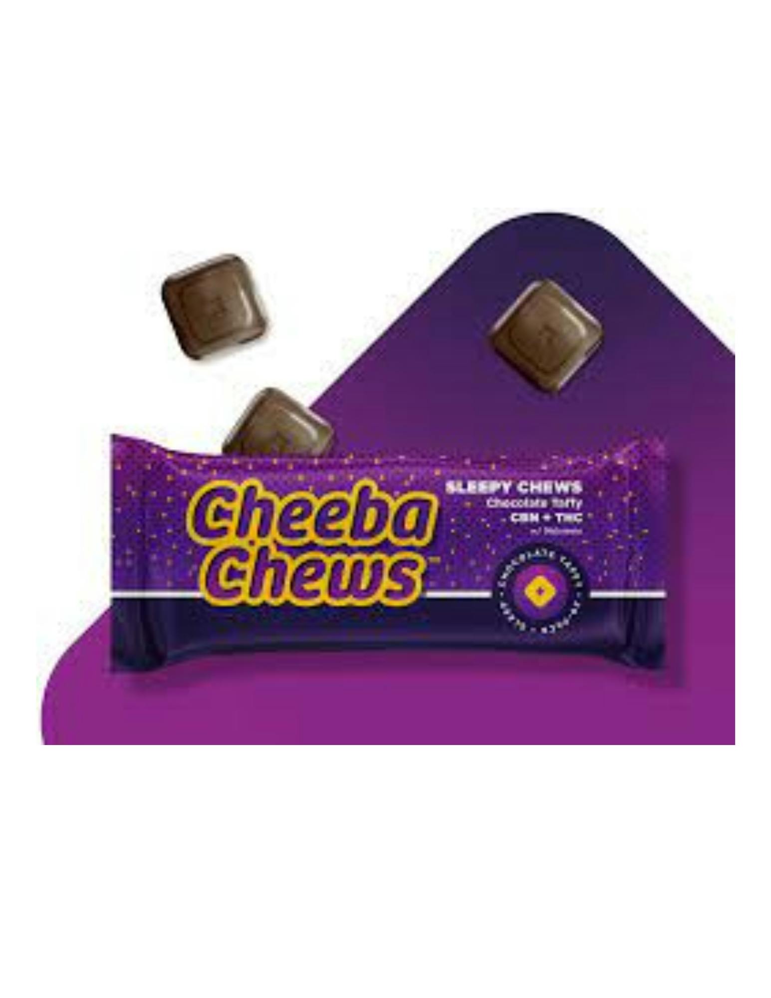 Photograph of product: Cheeba Chews | Sleepy Time-2:1 TH-oui/CBN/MELATONIN - Chocolate | 100mg