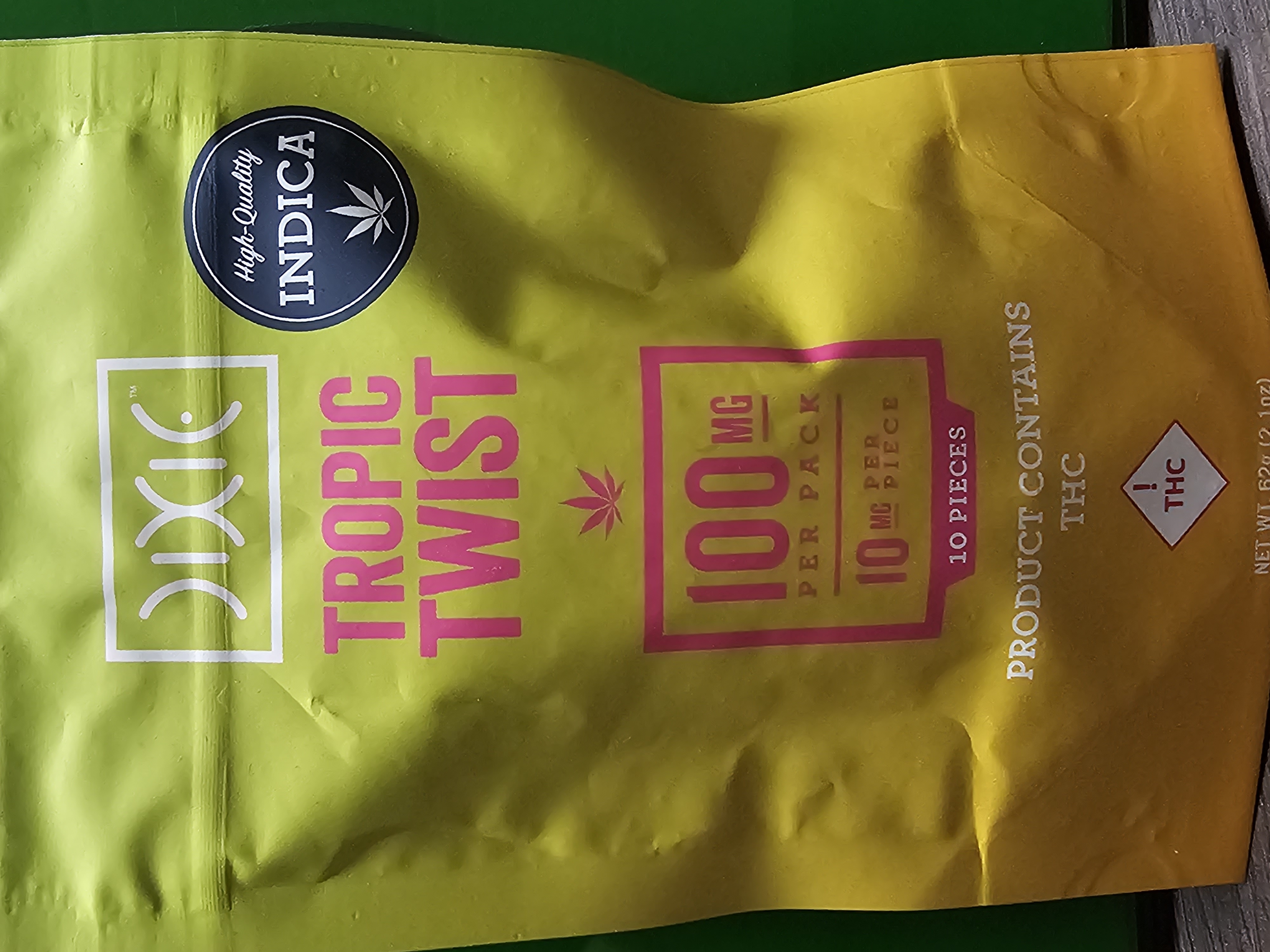Photograph of product: Dixie - Gummies - (I) - Tropic Twist - 100mg
