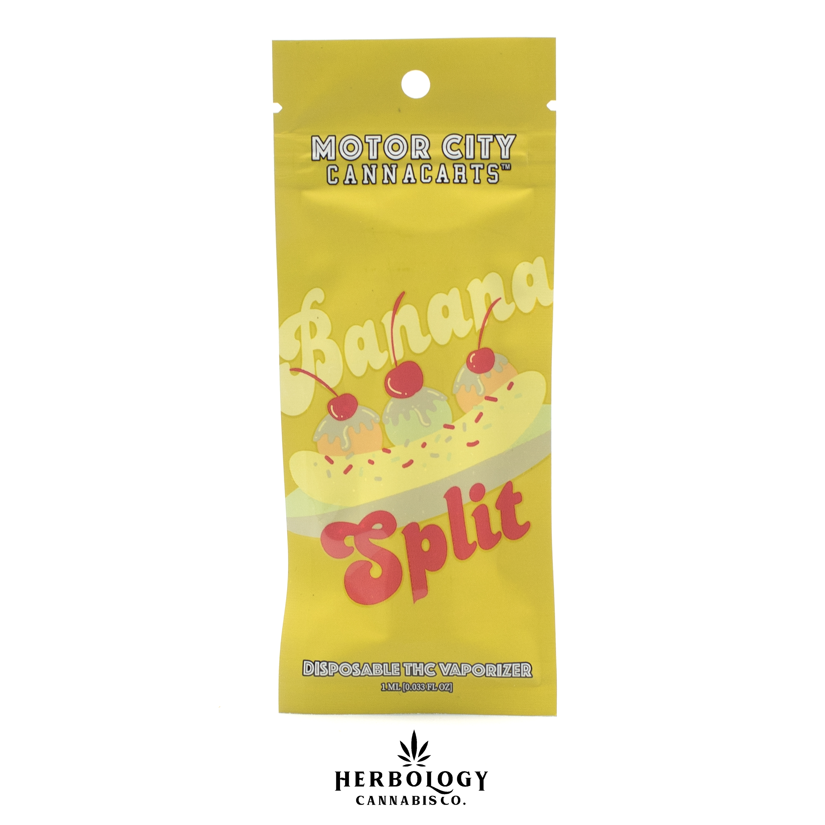 Photograph of Product: Motorcity Carts | Disposable | Banana Split | 1g