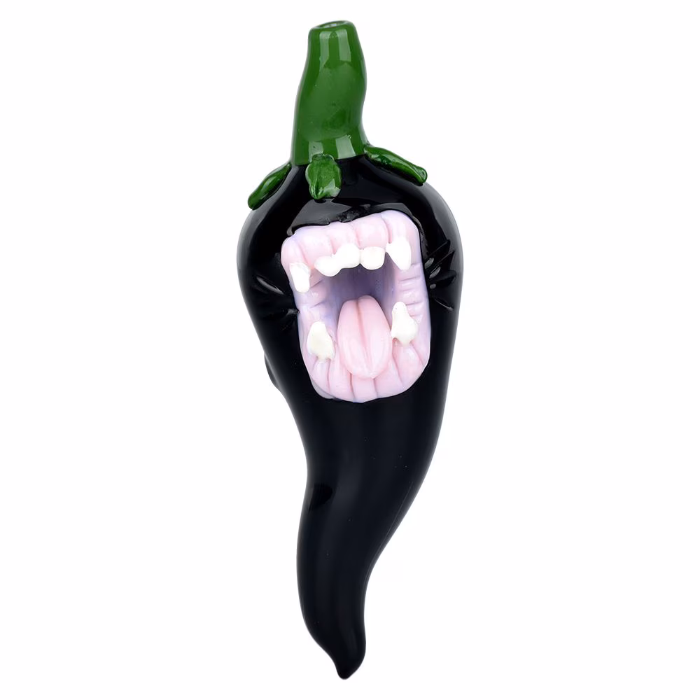 Photograph of product: Poblano Problems I Glass Pipe I $35