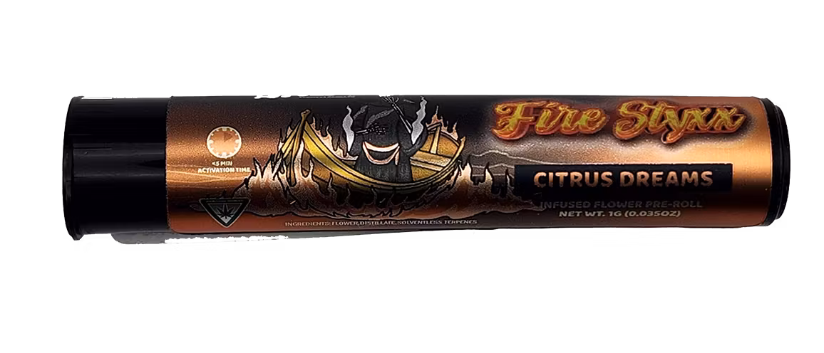 Photograph of product: FIRE STYXX | ICC PREROLL CITRUS DREAMS