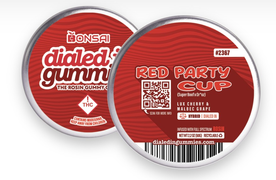 Photograph of product: Red Party Cup Rosin Gummies