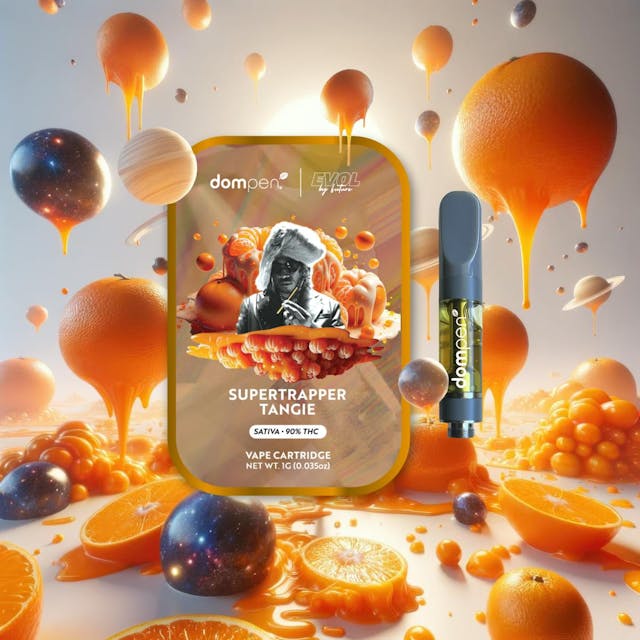 Photograph of product: Super Trapper Tangie (Oui'd) - 1G Cartridge Future X Dompen - 