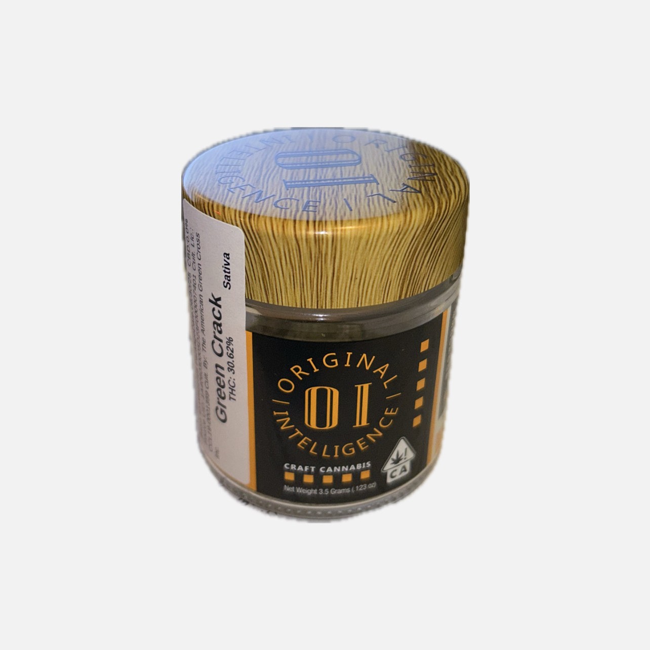 Photograph of product: Original Intelligence - Green Crack - 3.5g - Oui'd