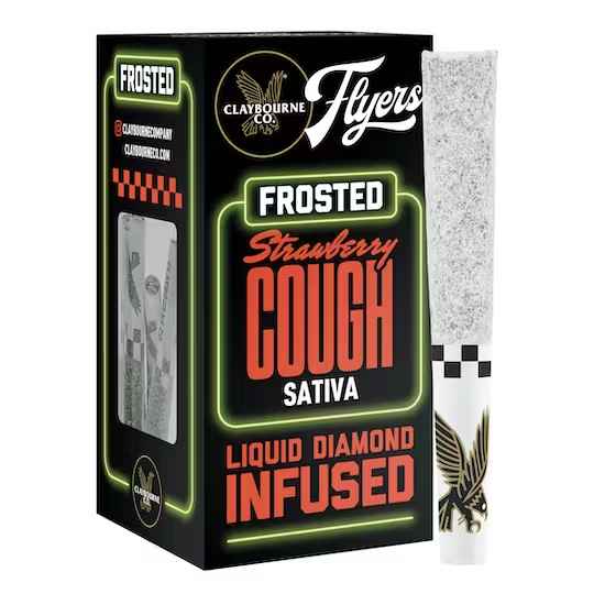 Photograph of product: Strawberry Cough Frosted Flyers - Preroll-2.5g
