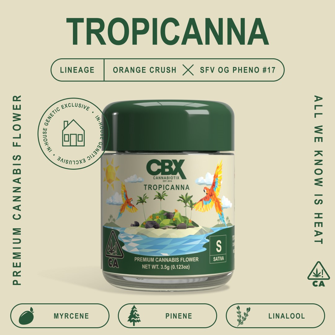 Photograph of product: TROPICANNA 3.5G - CANNABIOTIX