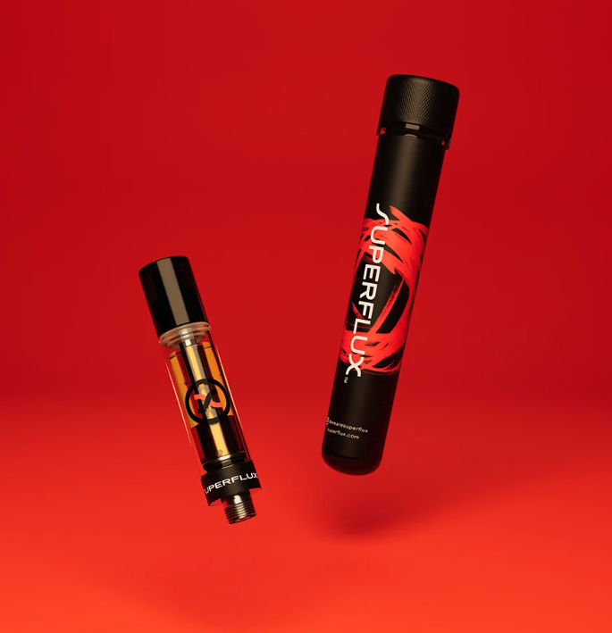 Photograph of product: SUPERFLUX GRAPE GUAVA LIVE RESIN CARTRIDGE .5G