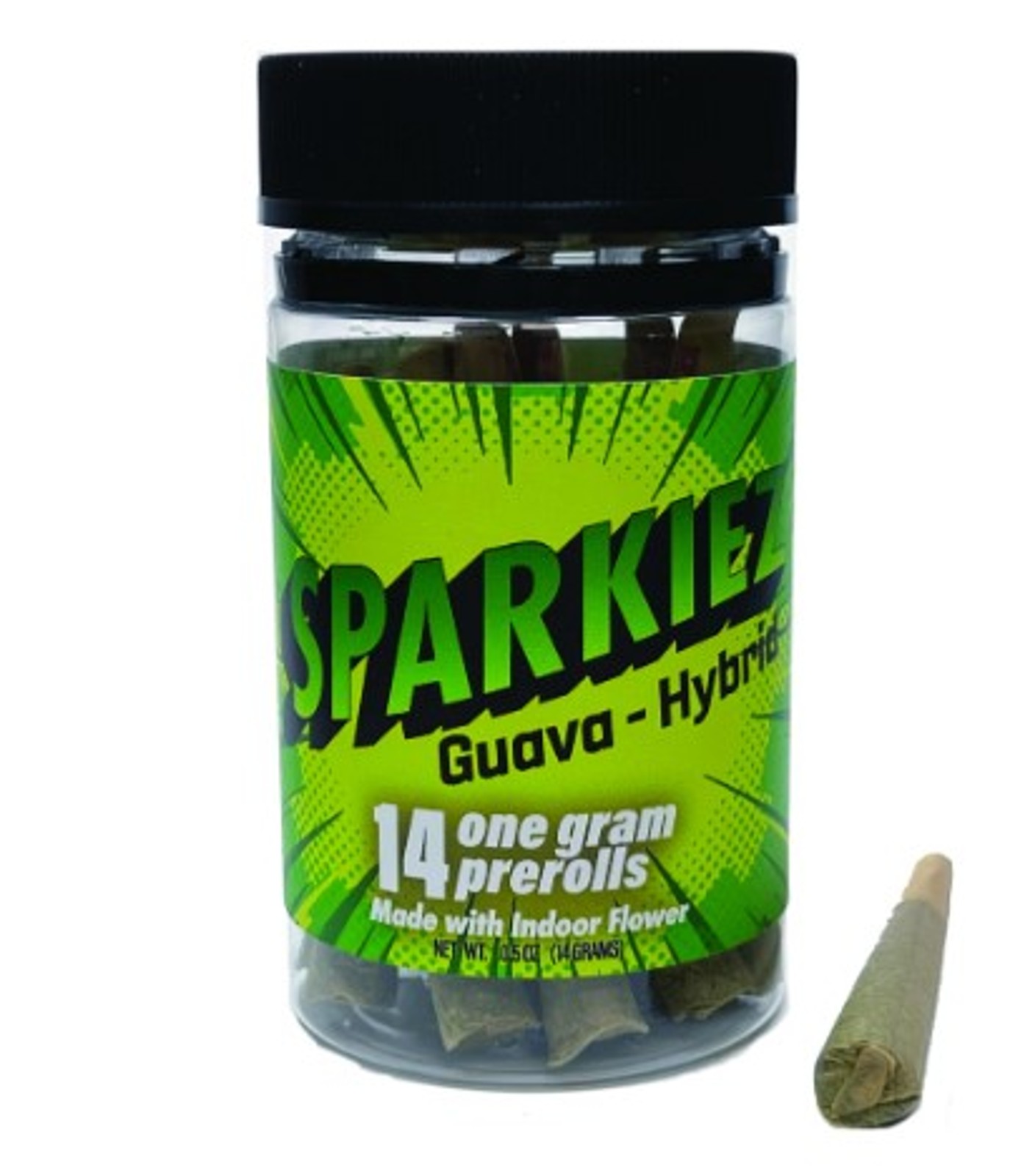 Photograph of product: Sparkiez - 14pk Guava Hybrid Prerolls 1g