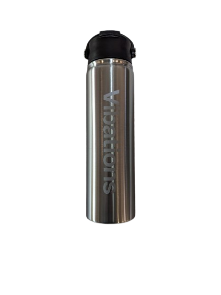 Photograph of product: Vibations Water Bottle (Silver)