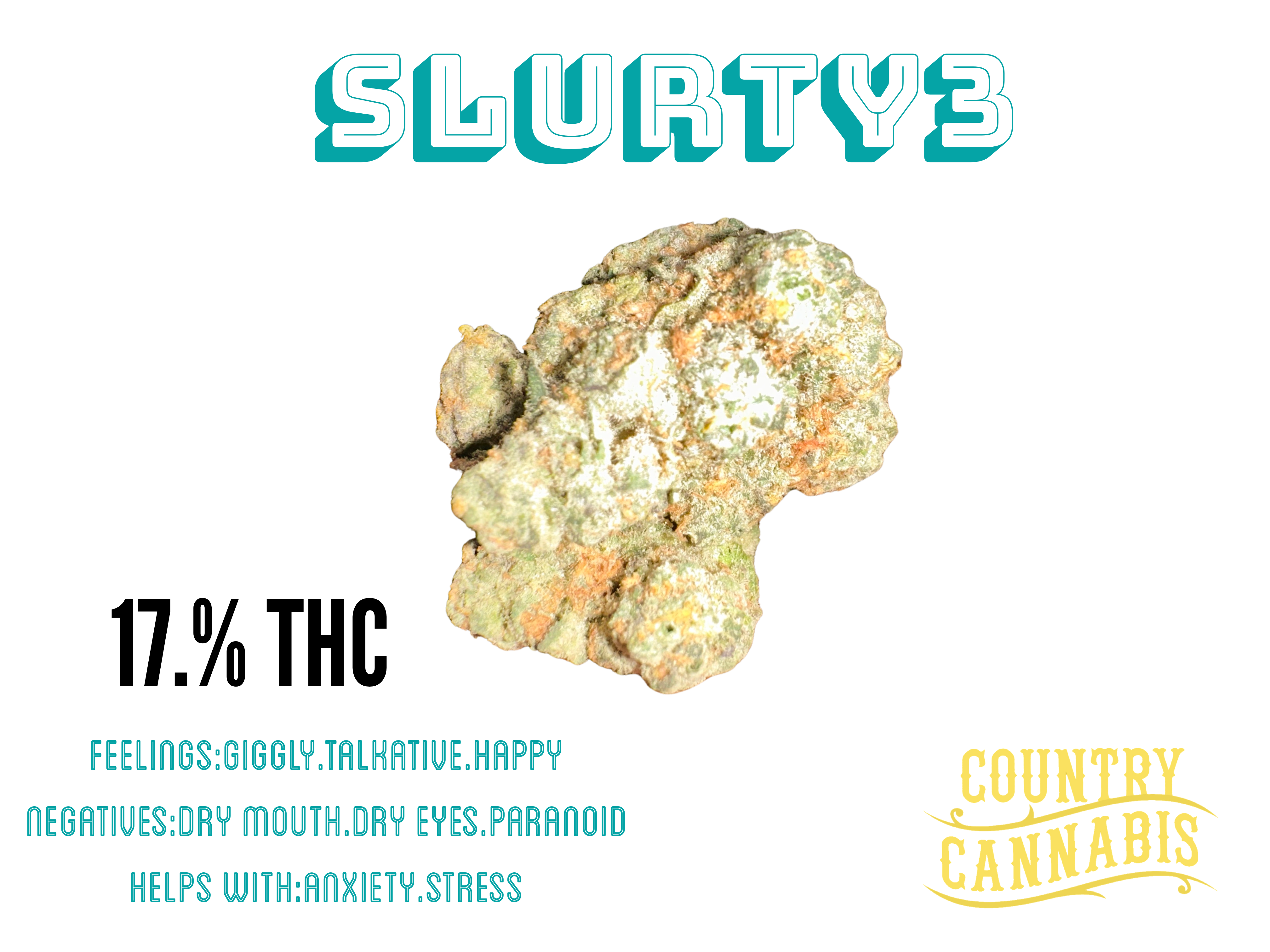 Photograph of product: Country Oui'd | 3.5g Jar Indoor | Slurty3