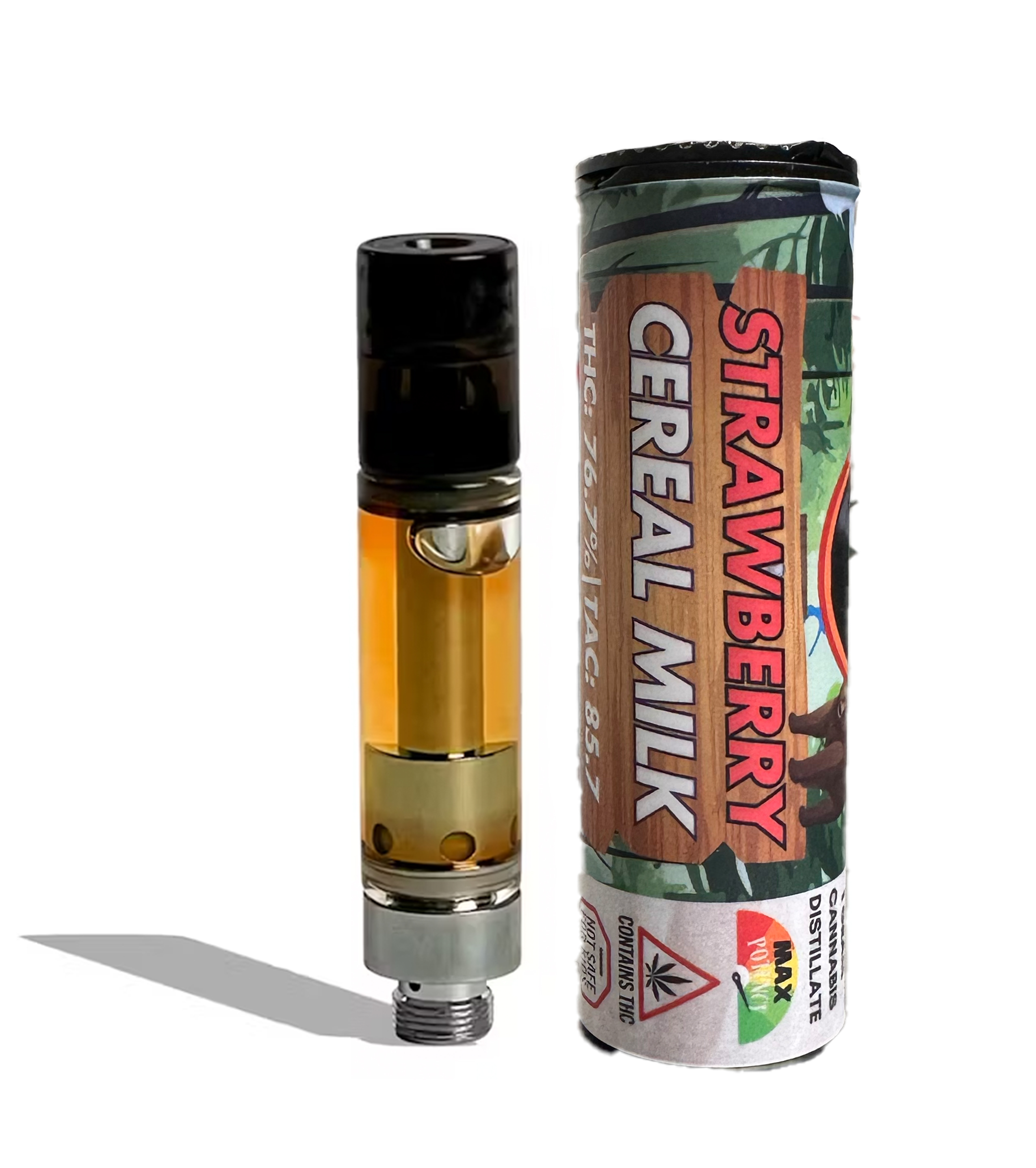 Photograph of product: Strawberry Cereal Milk | 1g Distillate Vape Cart | Boopa