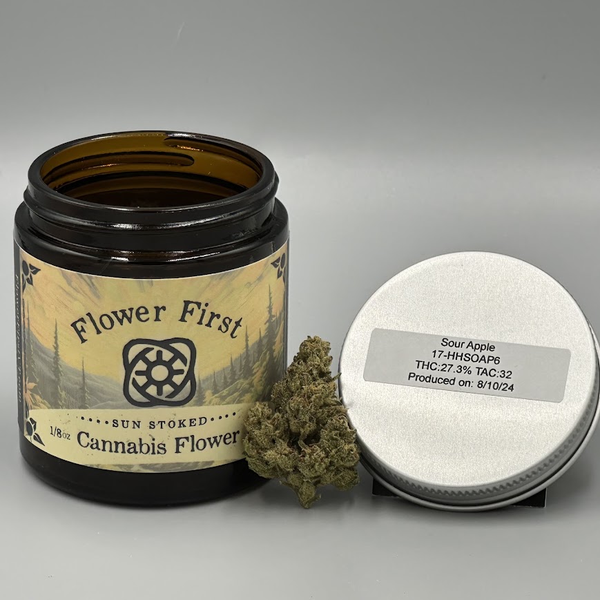 Photograph of product: Sour Apple | Pre-Packaged Flower - 28g