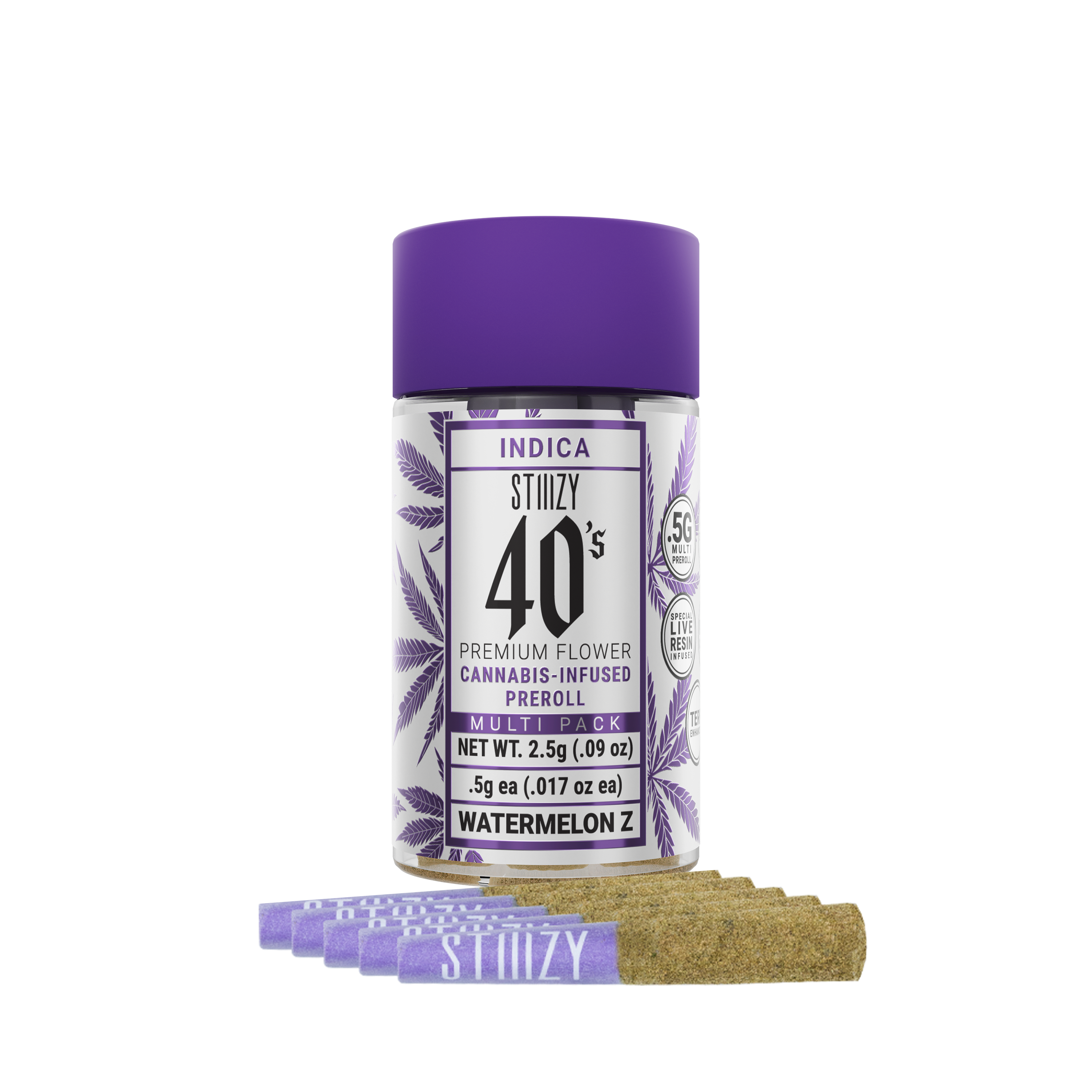 Photograph of product: Watermelon Z Infused Pre-Roll | 5 x 0.5g