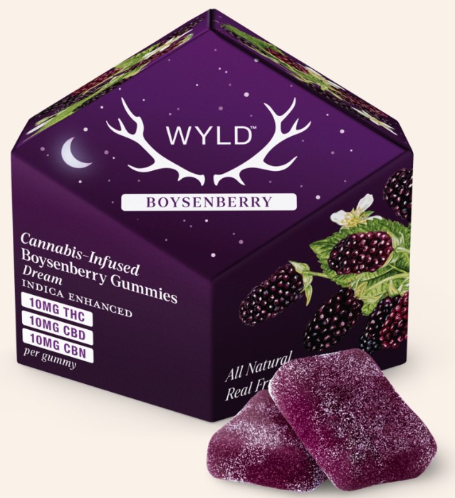 Photograph of product: Wyld | Gummies | Boysenberry 1:1:1 | Oui'd