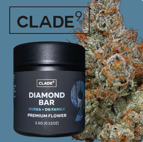 Photograph of product: Clade9 - Diamond Bar 3.5G Bud