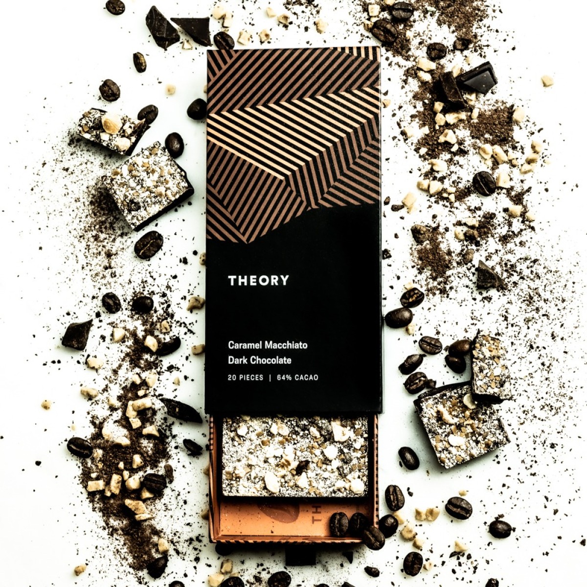 Photograph of product: Dark Chocolate Singles 1:1 - 9mg - Theory Wellness