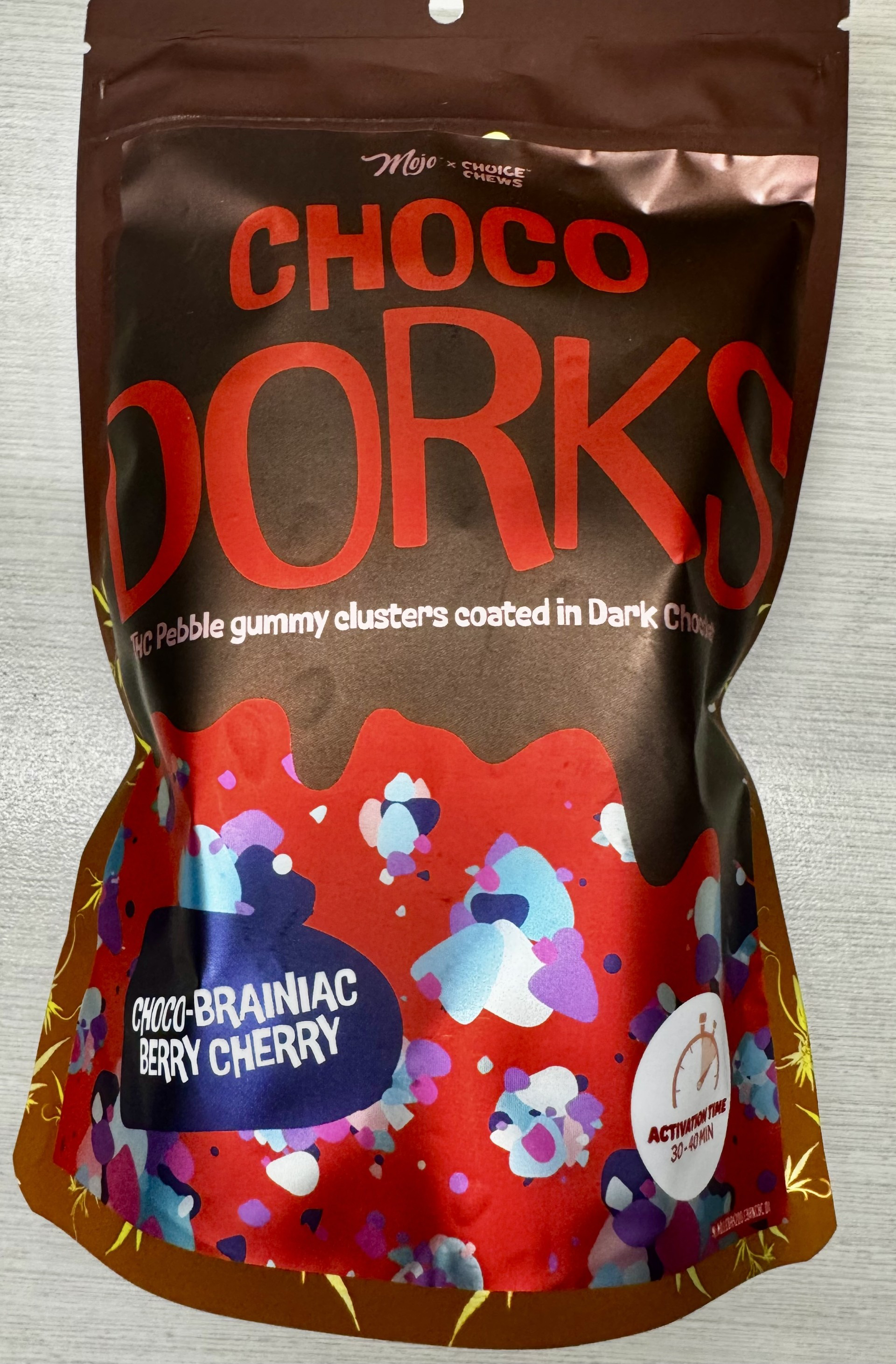 Photograph of product: Mojo Choco Dorks - Brainiac Berry Cherry 200mg