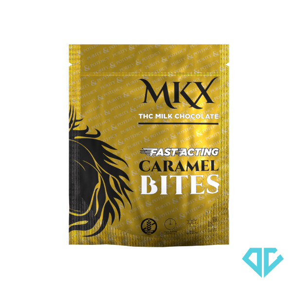 Photograph of product: MKX Chocolate Caramel Bites 200mg